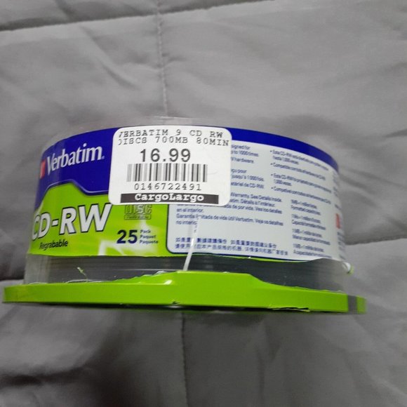 Verbatim CD-RW Discs 700MB80mins 4X 25pk - Picture 4 of 5